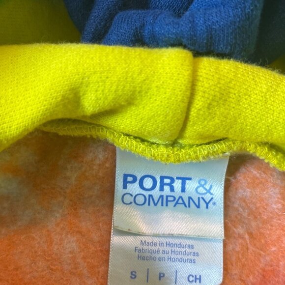 Proud Ally Tie-Dye Hoodie S Port & Company Cotton Blend Unisex small size - Picture 6 of 7